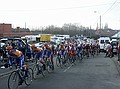 Driedaagse West-Vlaanderen - 7 maart 2004<br />2e etappe: Omloop der Vlaamse Ardennen - Ichtegem<br />Het peloton onder aanvoering van de Rabo's in de voorlaatste plaatselijke ronden<br />Foto: Kim Craeninckx